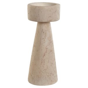 Porta - resin candle with travertine effect