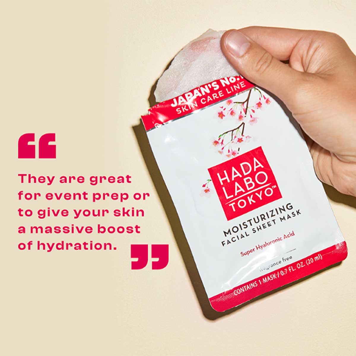 Hada Labo Moisturising Facial Sheet Mask - Image 2