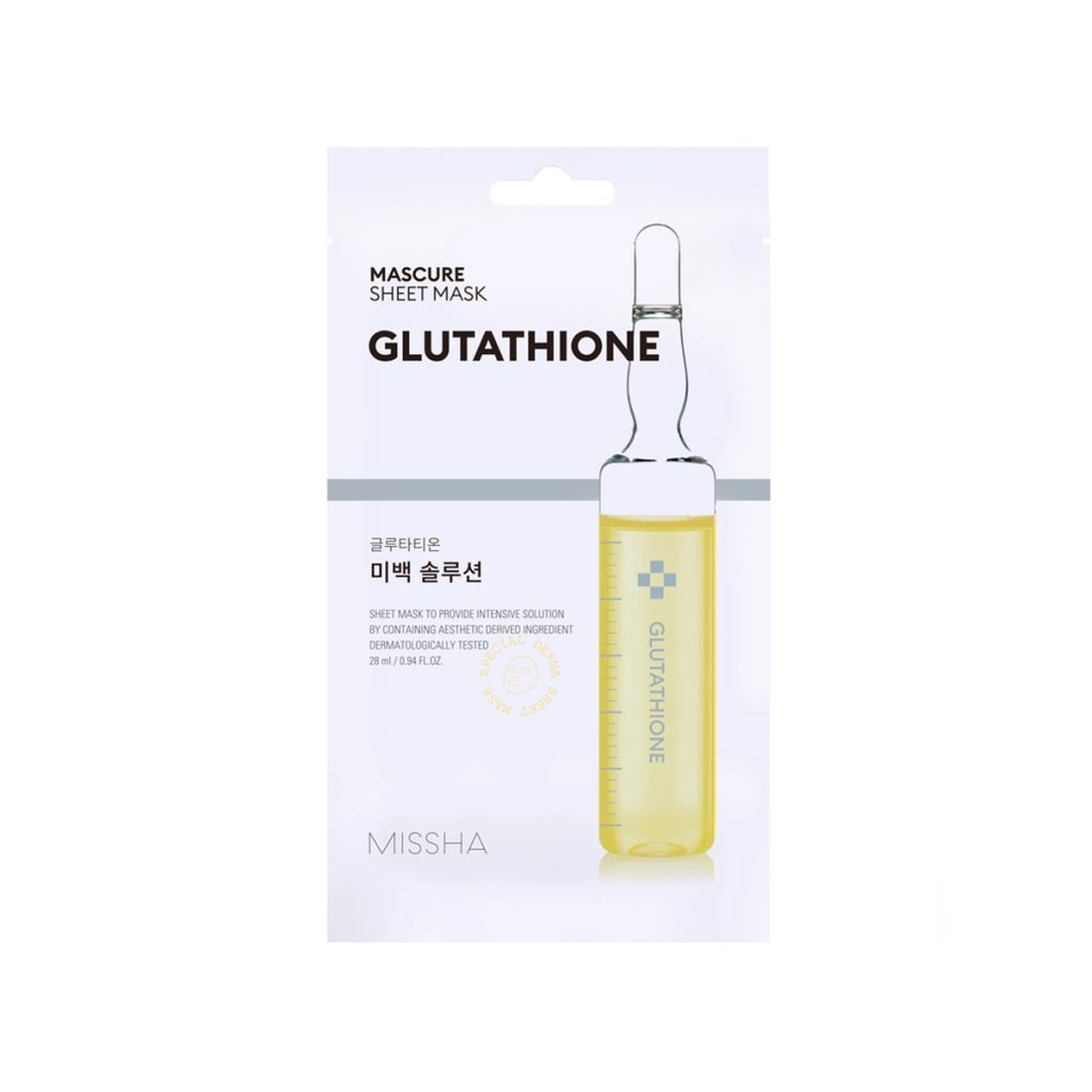 MISSHA Mascure Whitening Solution Sheet Mask (Glutathione)