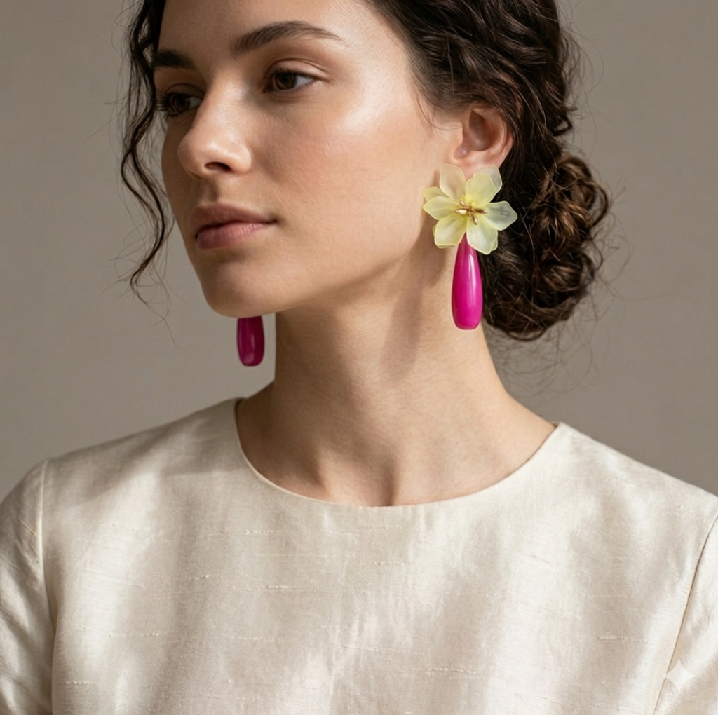 Brincos Gardenia Pearl Drop