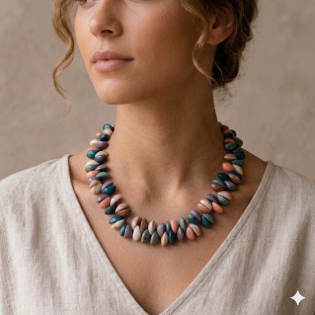 Colar de Contas Coloridas